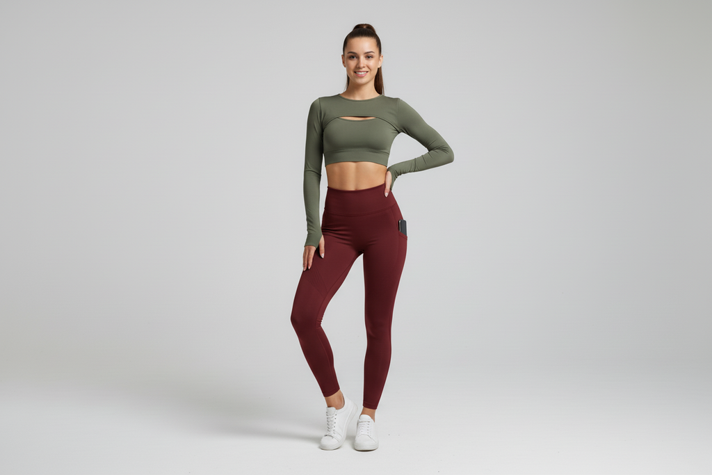 change color to maroon and add 2 pockets on the side